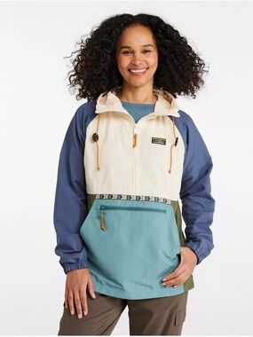 L.L. Bean Women's Mountain Classic Anorak, Multi-Color S Reg